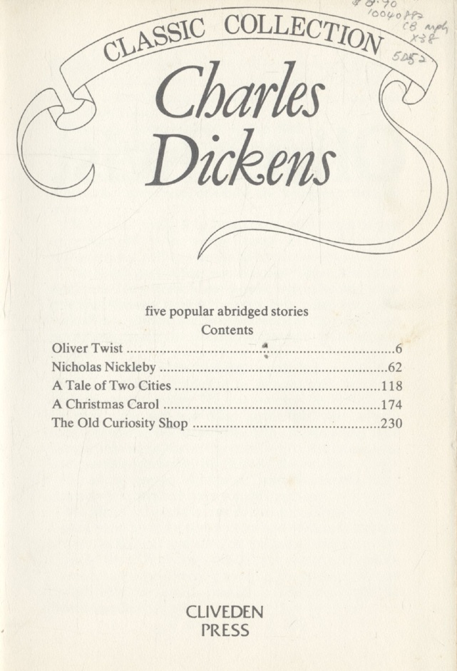 CLASSIC COLLECTION : Charles Dickens