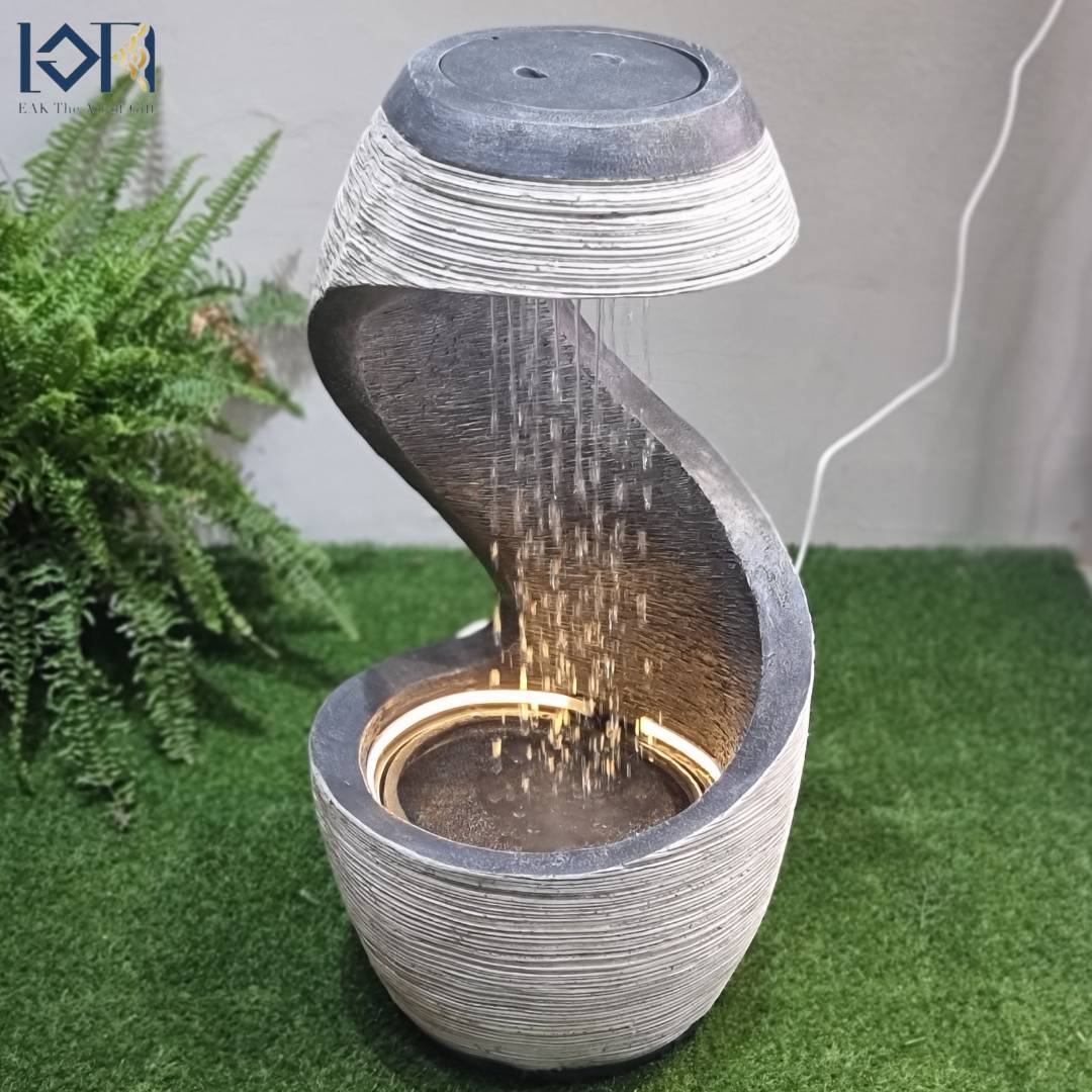 น้ำพุตั้งพื้นแต่งบ้าน รุ่นFF1011 ตั้งวางหน้าบ้านเสริมฮวงจุ้ย อ่างน้ำล้น เป็นน้ำพุล้นขนาดใหญ่ตั้งพื้นสวย ของขวัญมงคล