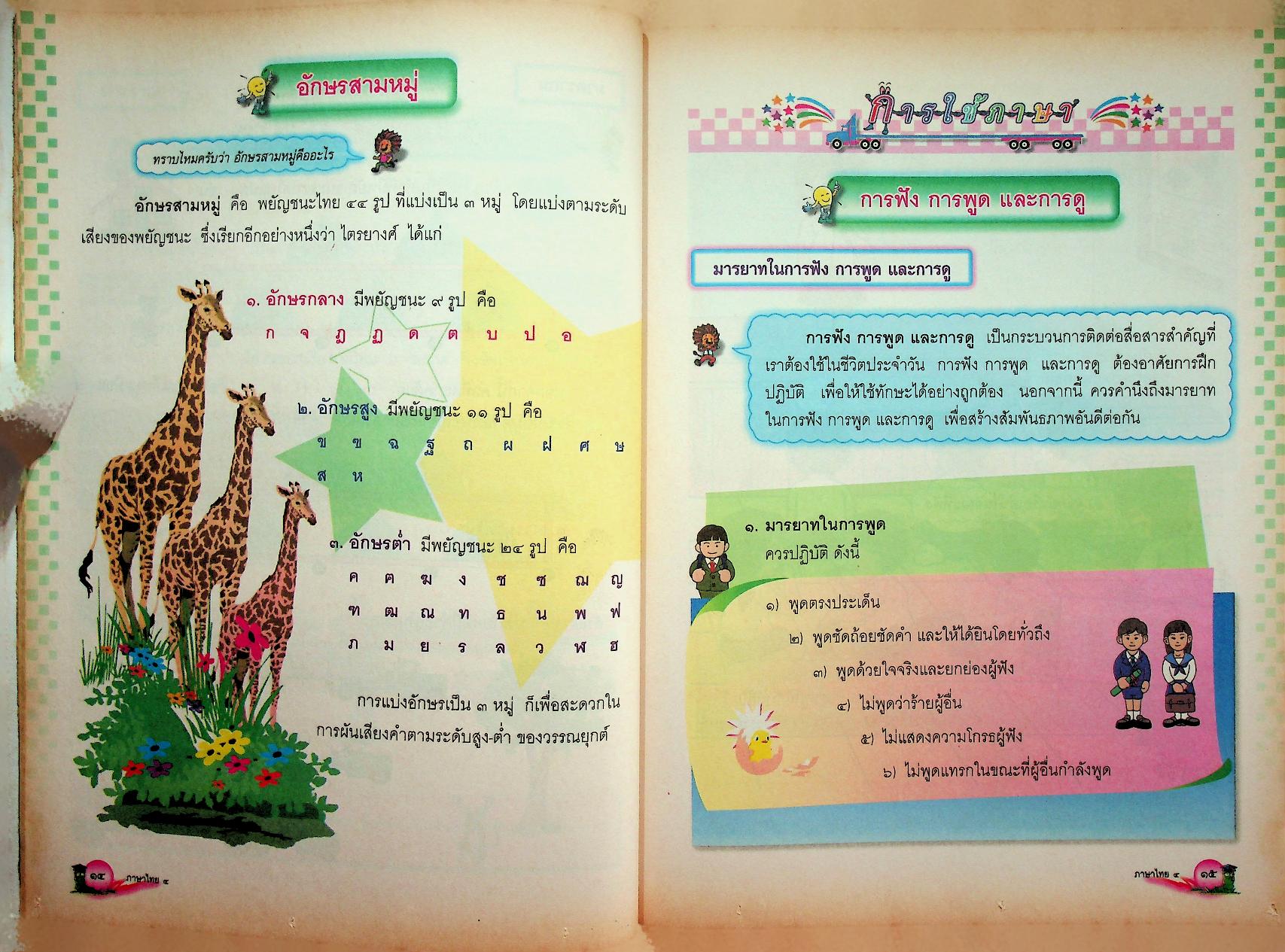 หนังสือเรียน สาระการเรียนรู้พื้นฐาน กลุ่มสาระการเรียนรู้ ภาษาไทย ป.๔ ช่วงชั้นที่ ๒