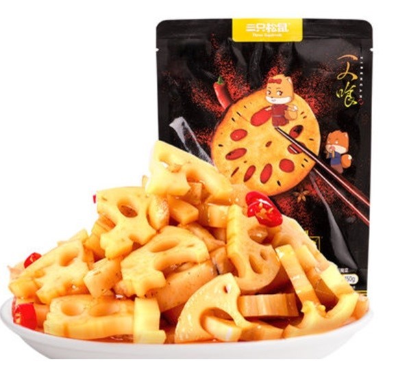 รากบัวปรุงรส รสเป็ดพะโล้หม่าล่า 150g