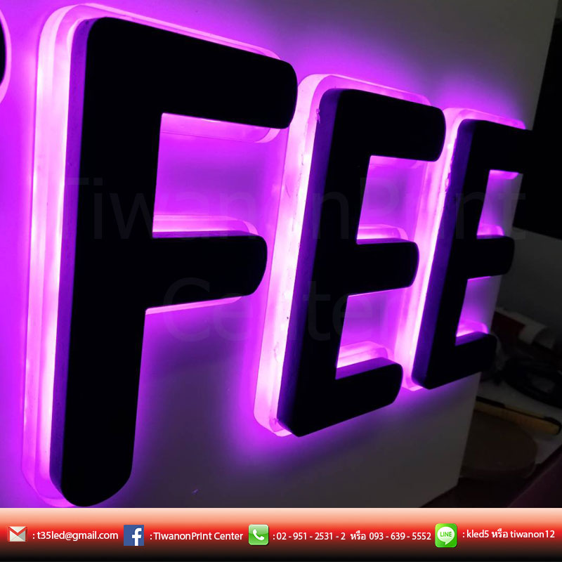 เพิ่มความสดชื่นด้วยป้ายไฟ COFFEE #งานอินดี้ #ตามใจลูกค้าเช่นเดิม