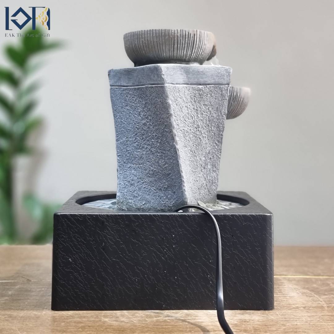 น้ำพุตั้งโต๊ะ รุ่นรหัส1206643L น้ำล้นตั้งโต๊ะเสริมฮวงจุ้ย น้ำพุตั้งโต๊ะร้านค้า น้ำล้นแต่งบ้าน