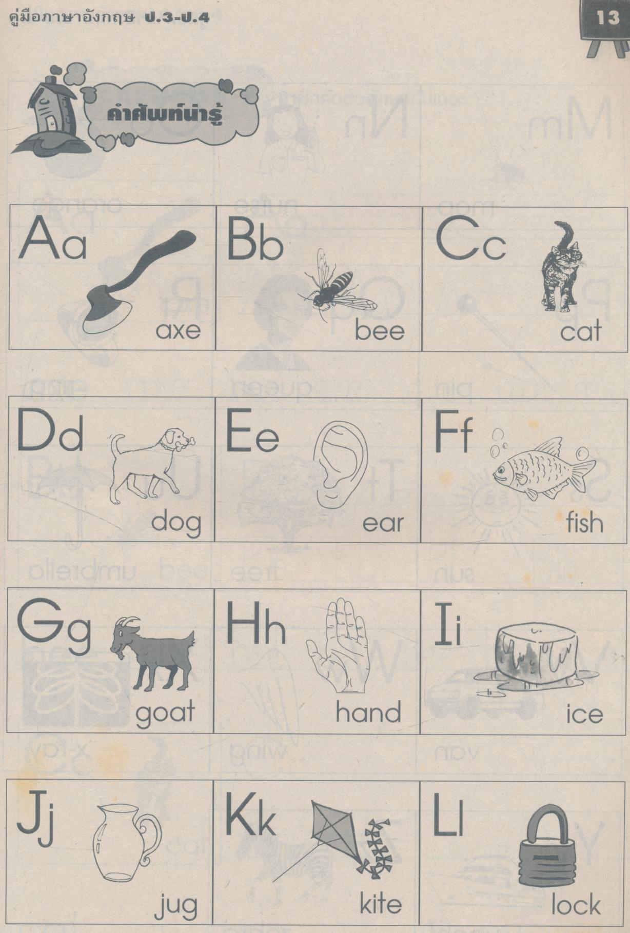 คู่มือ ภาษาอังกฤษ ป.3-ป.4
