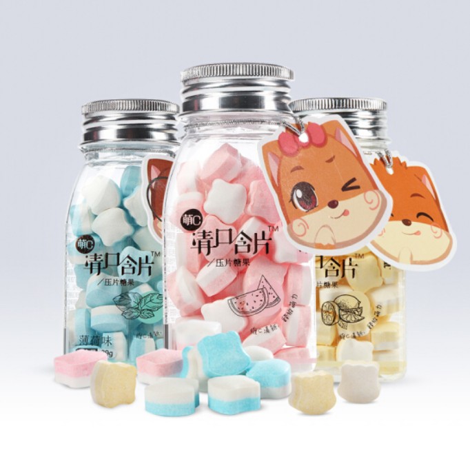 เม็ดอมรสผลไม้ หลากหลายรสชาติ ตรากระรอก 三只松鼠 39g