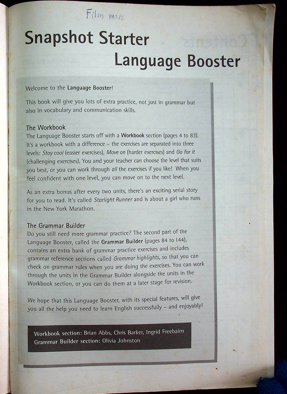 SNAPSHOT Starter Language Booster