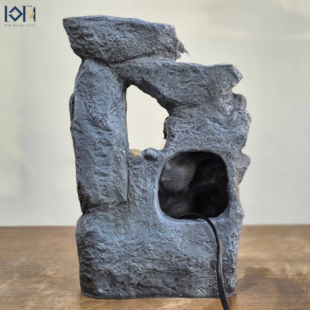 น้ำพุน้ำล้นตั้งโต๊ะ รุ่นรหัส21022 น้ำผุดแต่งบ้านตั้งโต๊ะเสริมฮวงจุ้ย อ่างน้ำพุจำลอง น้ำพุมงคล ของขวัญ