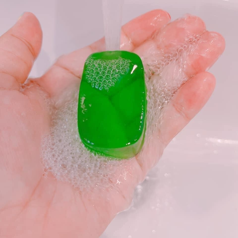 สบู่ใบบัวบก ชาริยาchariya ลดสิวหน้าใสของแท้100% ผิวแพ้ง่ายใช้ได้