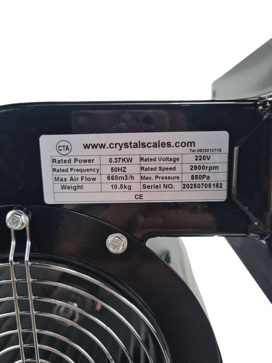 โบเวอร์ดูดและเป่าอากาศ Blower ขนาด0.5แรงม้า(370W)ไฟ 220V Air blower กรงกระลอกทนความร้อน 200องศา