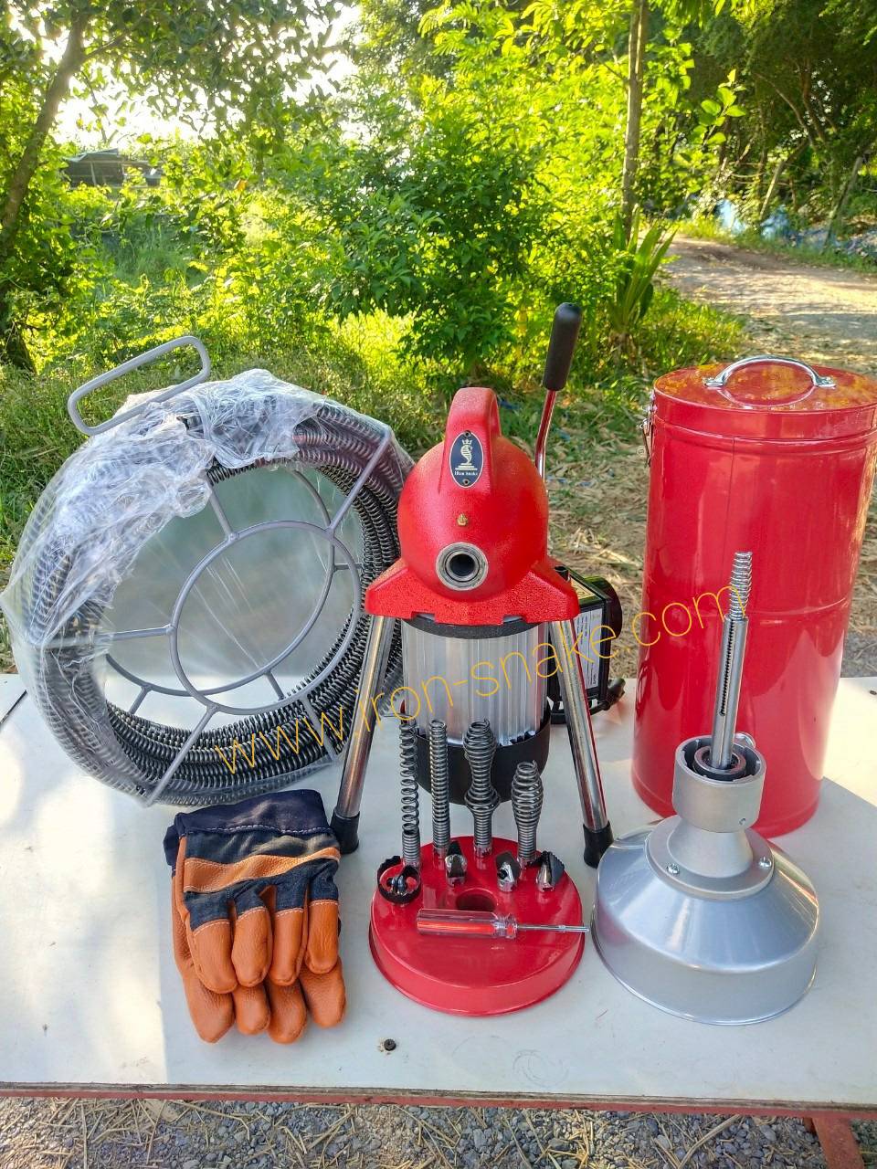 เครื่องทะลวงท่อ งูเหล็ก รุ่น GQ-75 และรุ่น A75 งูเหล็กทะลวงท่อ เครื่องทะลวงท่อไฟฟ้า