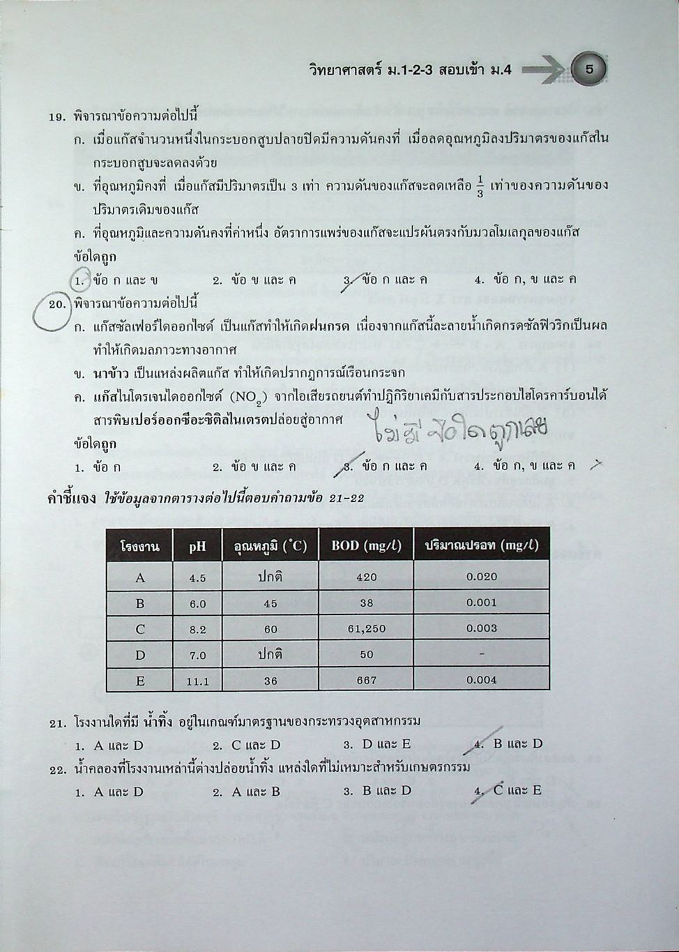โจทย์พิเศษ 500 ข้อสอบยาก วิทยาศาสตร์ ม.1-2-3 สอบเข้า ม.4