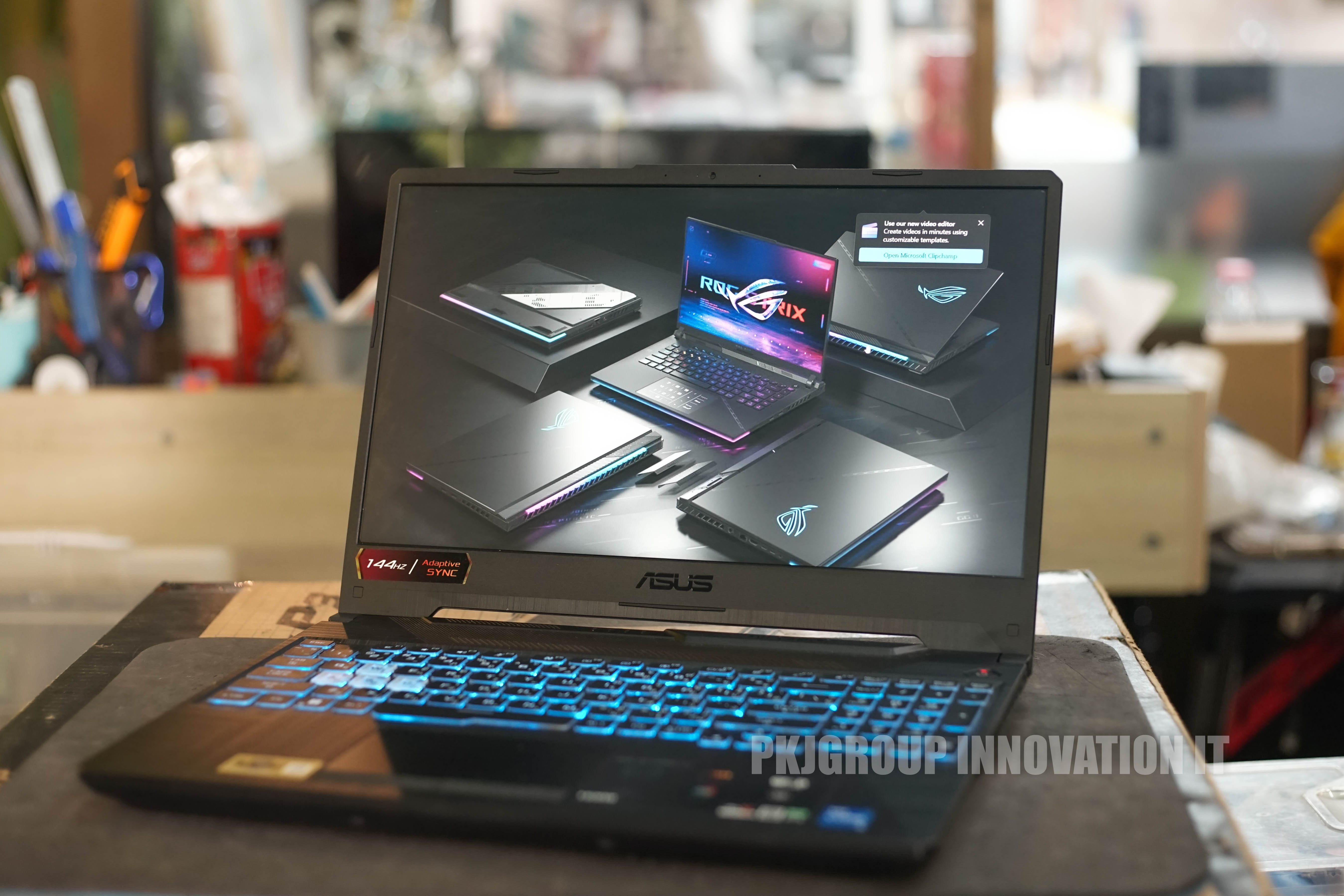 โน๊ตบุ๊คเล่นเกมมือสอง Asus TUF FX506HC-HN111W i5-11400H RAM 8 GB M.2 512 GB RTX3050
