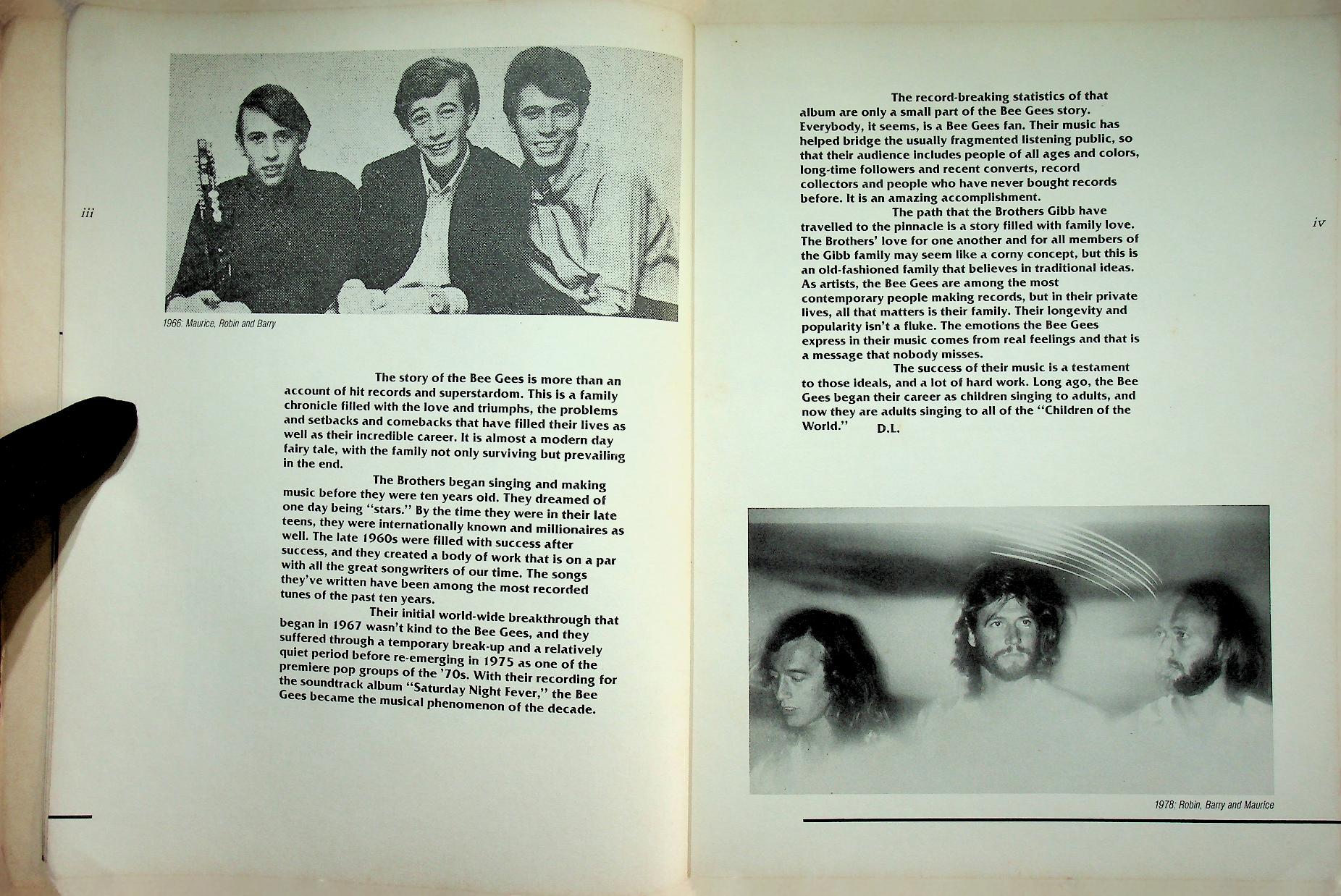 BEE GEES - THE AUTHORIZED BIOGRAPHY (ไม่มีโปสเตอร์)