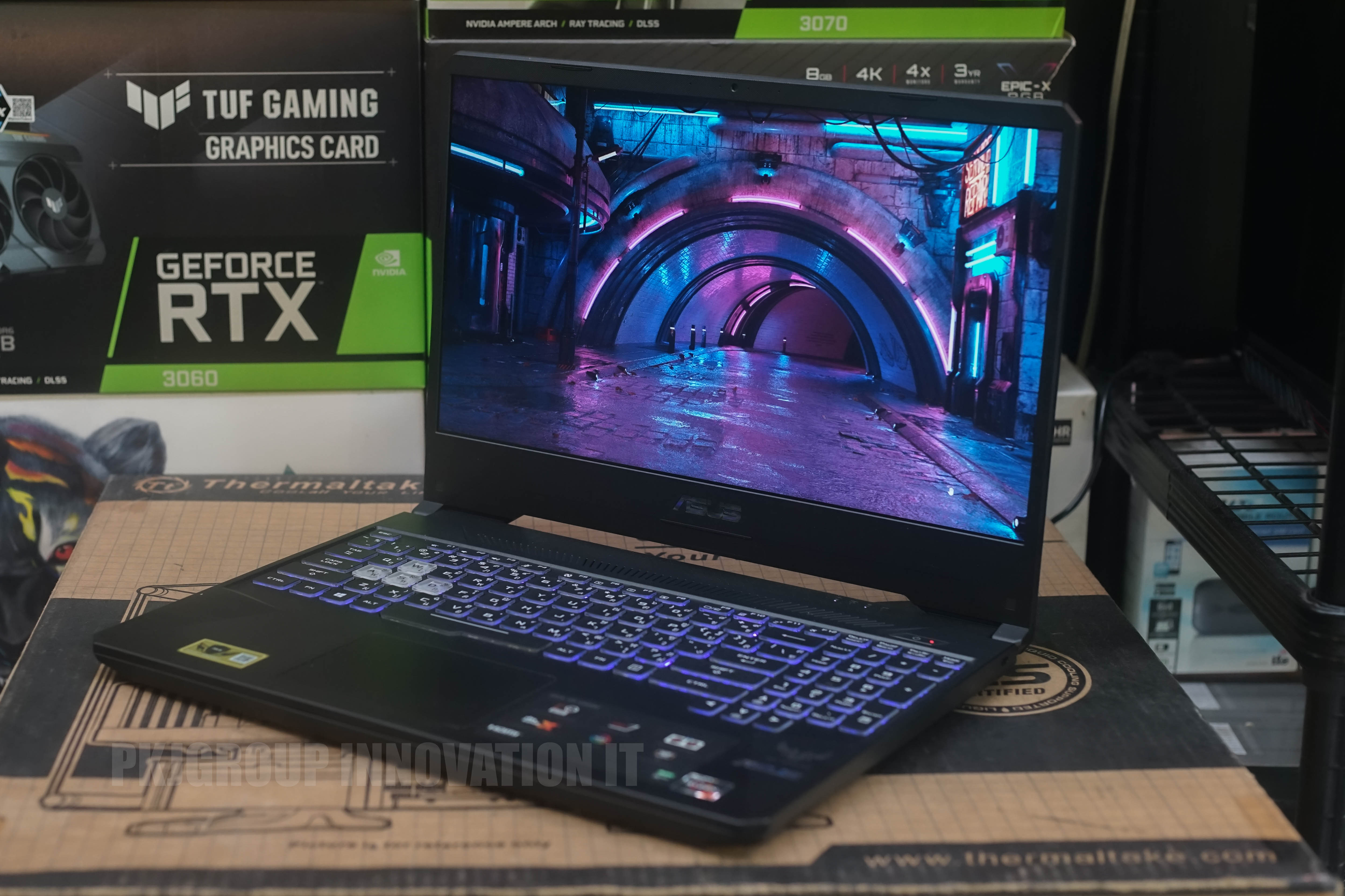 โน๊ตบุ๊คเล่นเกมมือสอง Asus Tuf Gaming F15 FX505DT - AL043T R7 3750H RAM 16 GB SSD M.2 512 GB GTX 1650