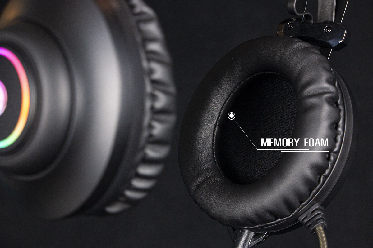 หูฟังเกมส์มิ่ง(7.1) NEOLUTION E-SPORT รุ่น LYRA RGB (BLACK)