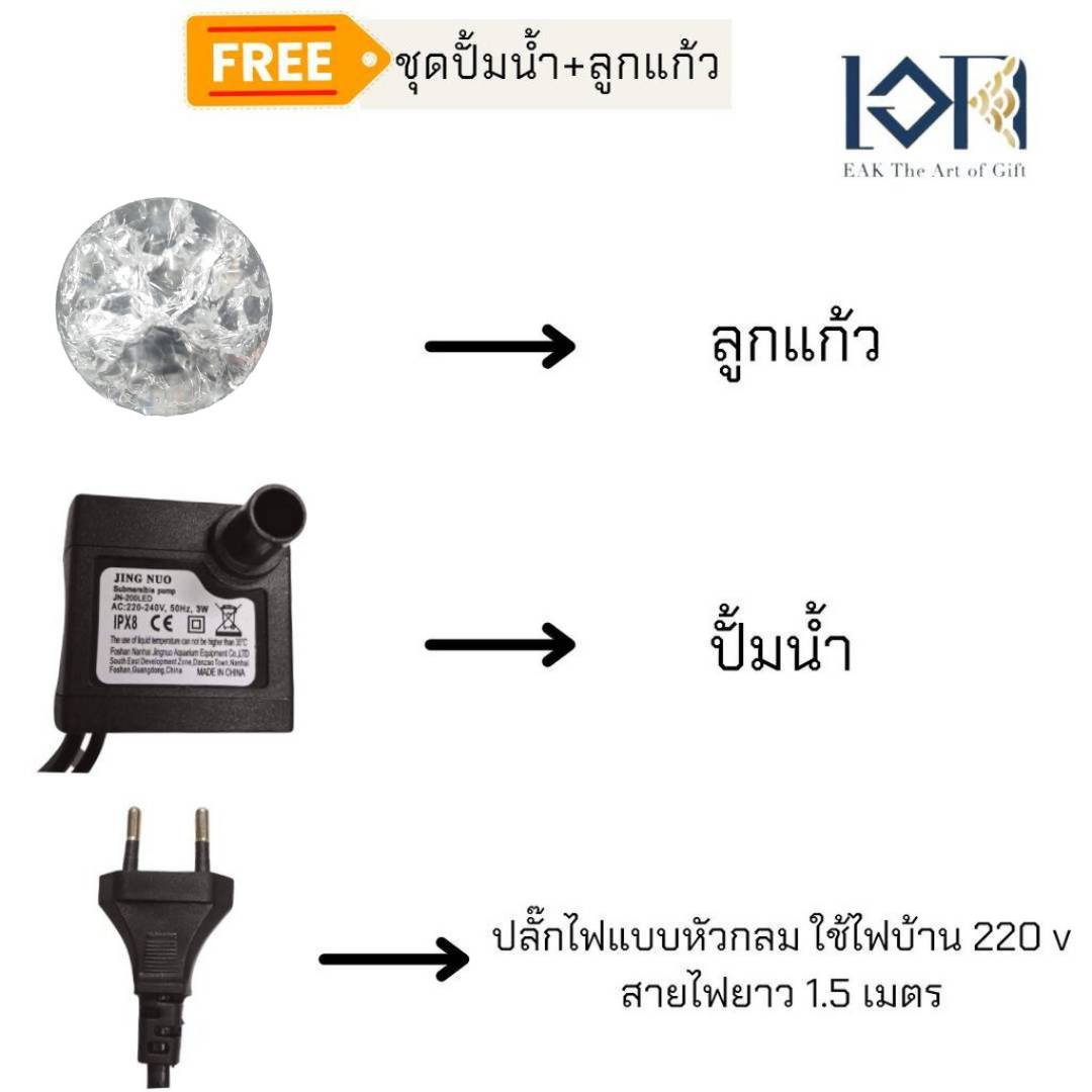 น้ำพุล้นตั้งโต๊ะ รุ่นช้างเสริมทรัพย์ 18099-1 น้ำตกตั้งโต๊ะแต่งบ้าน ความหมายดี น้ำพุเสริมฮวงจุ้ย