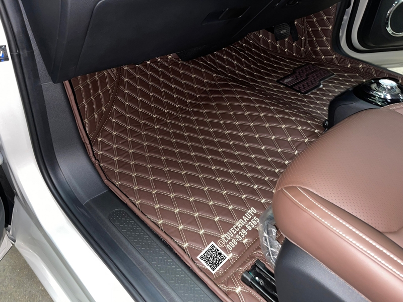 พรมปูพื้นรถยนต์ Wuling Binguo EV สีกาแฟ