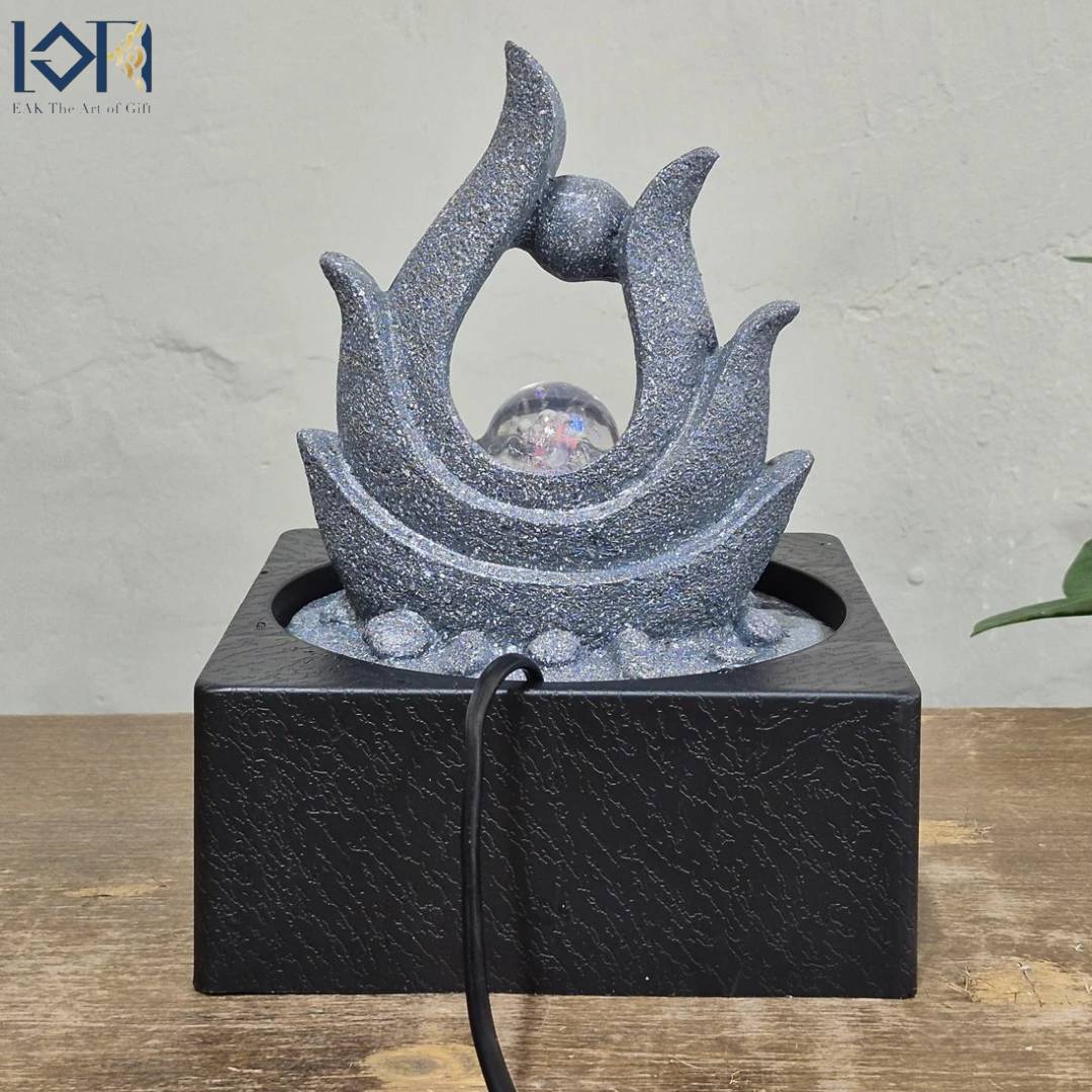 น้ำพุตั้งโต๊ะ รุ่นรหัส7236663HL น้ำล้นฮวงจุ้ย น้ำตกจำลองตกแต่งบ้าน ของขวัญมงคลโชคลาภ