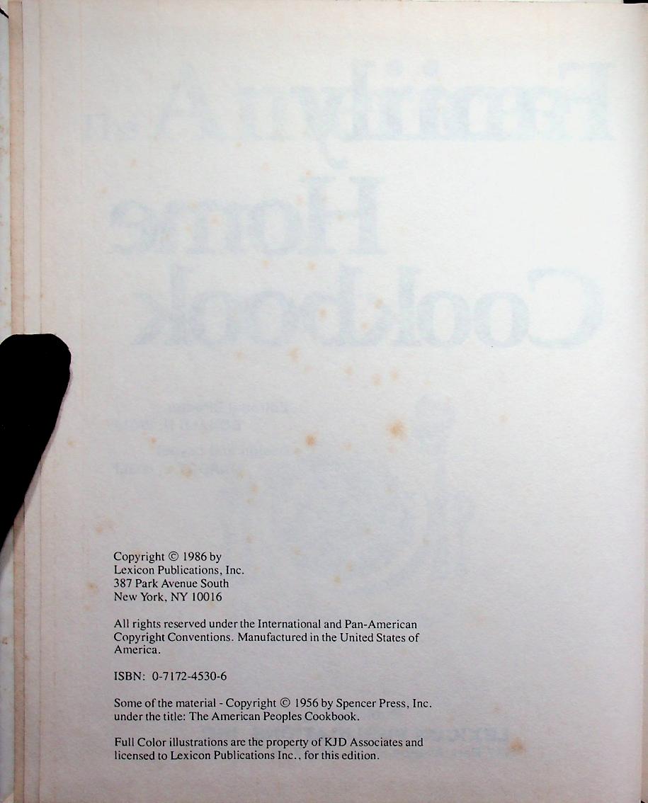 The American Family Home Cookbook (ฉบับภาษาอังกฤษ)