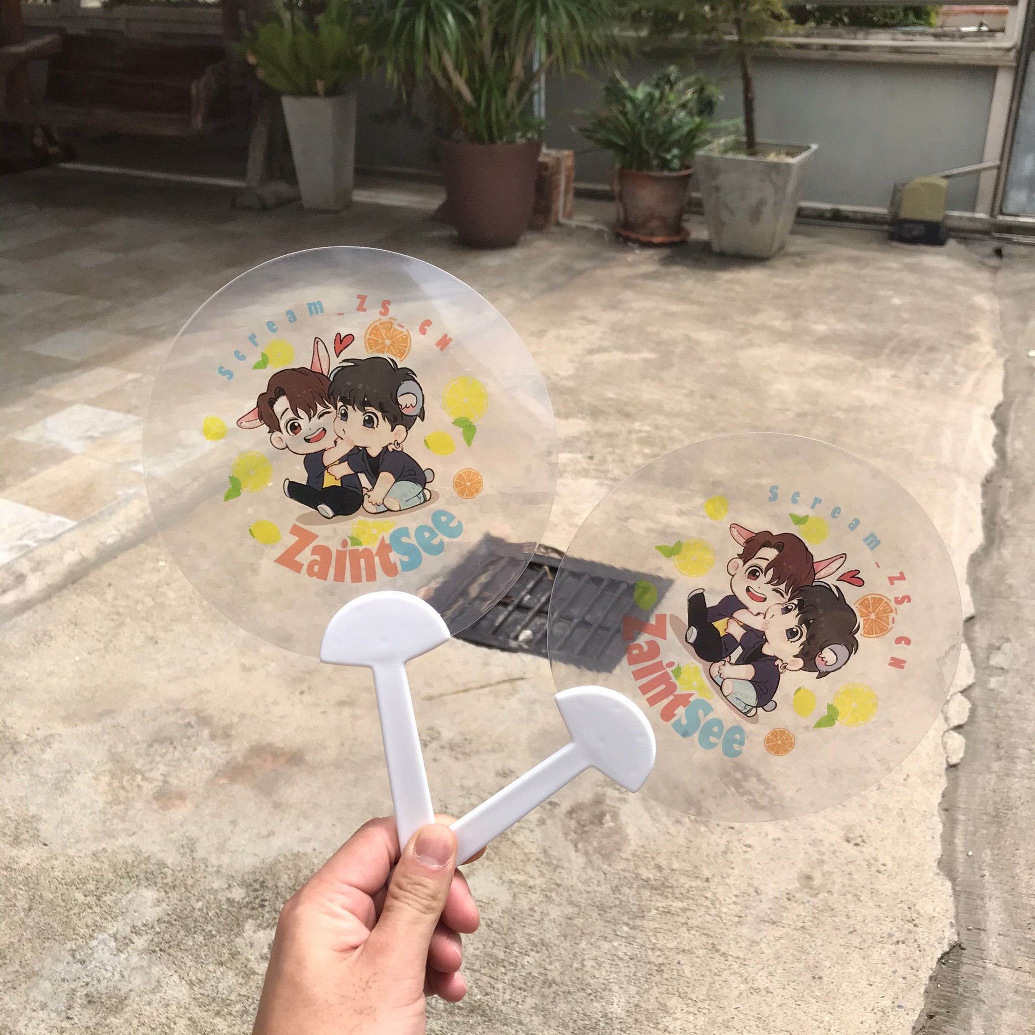 ทำพัดใส พัดใส พัดใสวงกลม