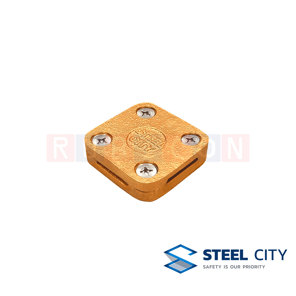 STEEL CITY GR92 สแคว์แคล้มจับบัสบาร์ทองแดง 3 x 25 mm. (BUS BARE CLAMPS 3 X 25 MM.)