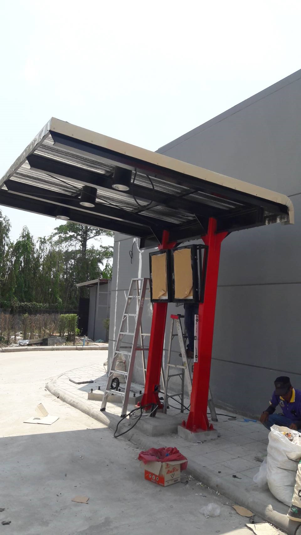 ป้ายไฟกรอบกระจายแสงแอลอีดี งานDRIVETHRU KFC