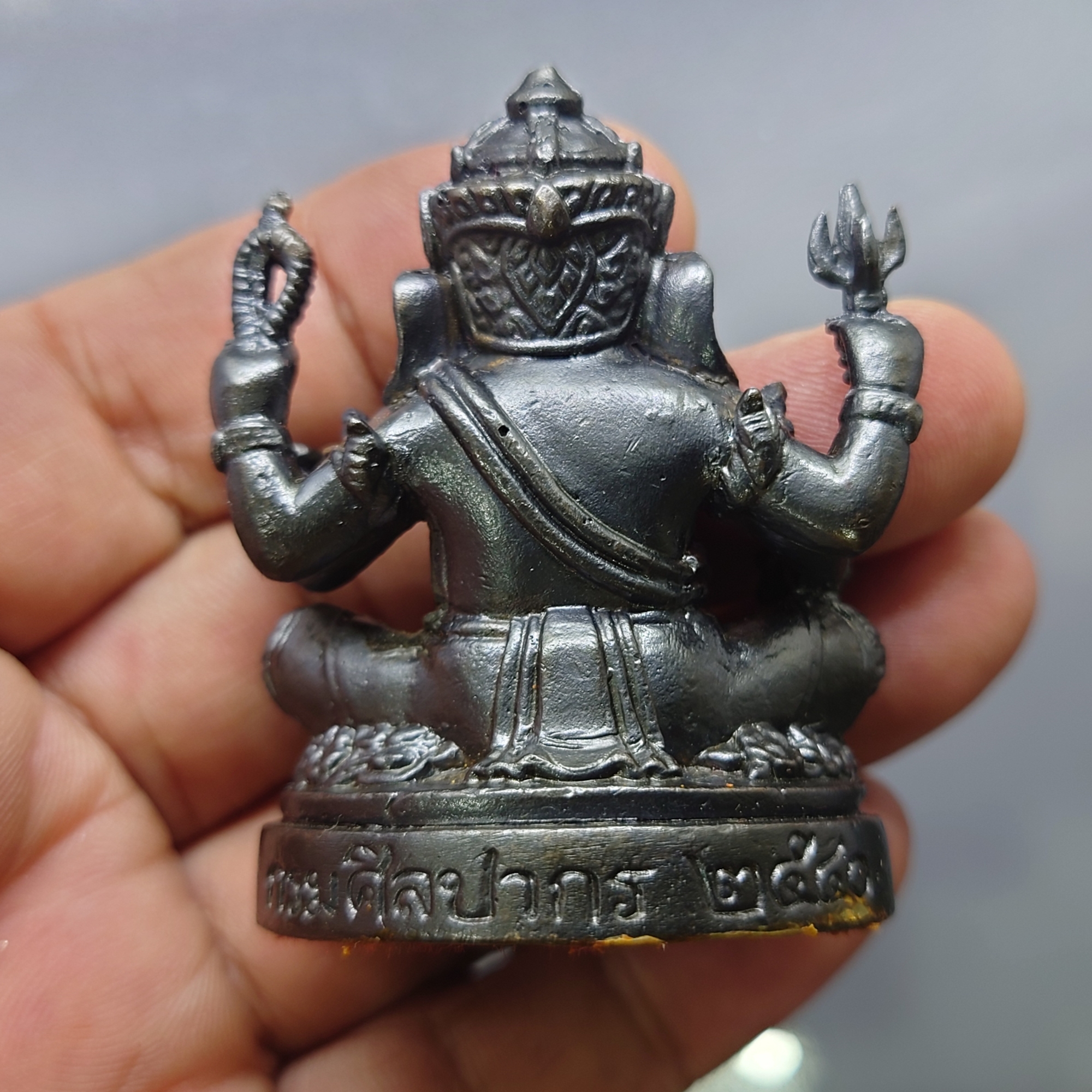 พระพิฆเนศ กรมศิลปากร รุ่นแรก เนื้อนวะโลหะผสม ขนาดสูง 5 เซน ปี2540 นิยม สภาพสวย รับประกันแท้