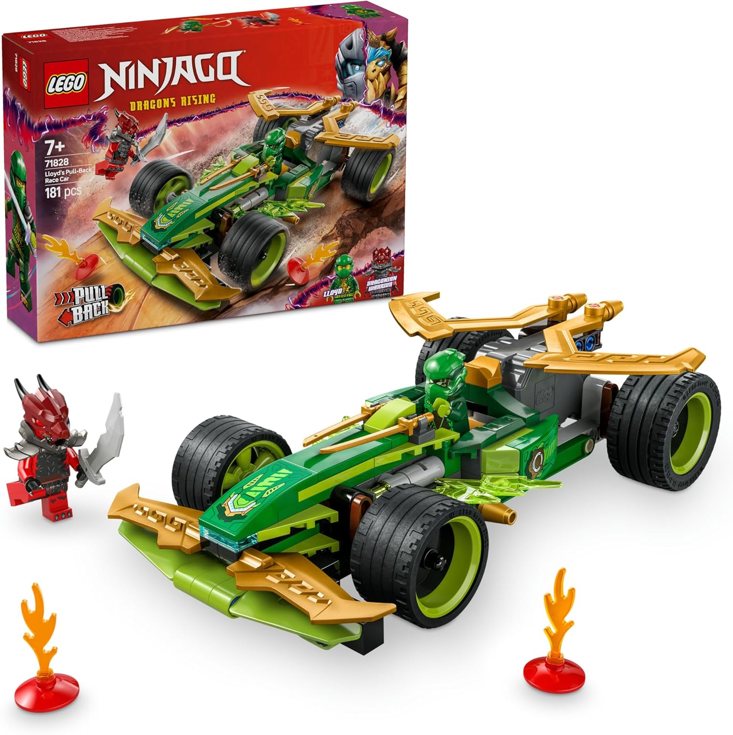 **MTS Toys**เลโก้ Lego 71828 Ninjago : Lloyd's Pull-Back Race Car