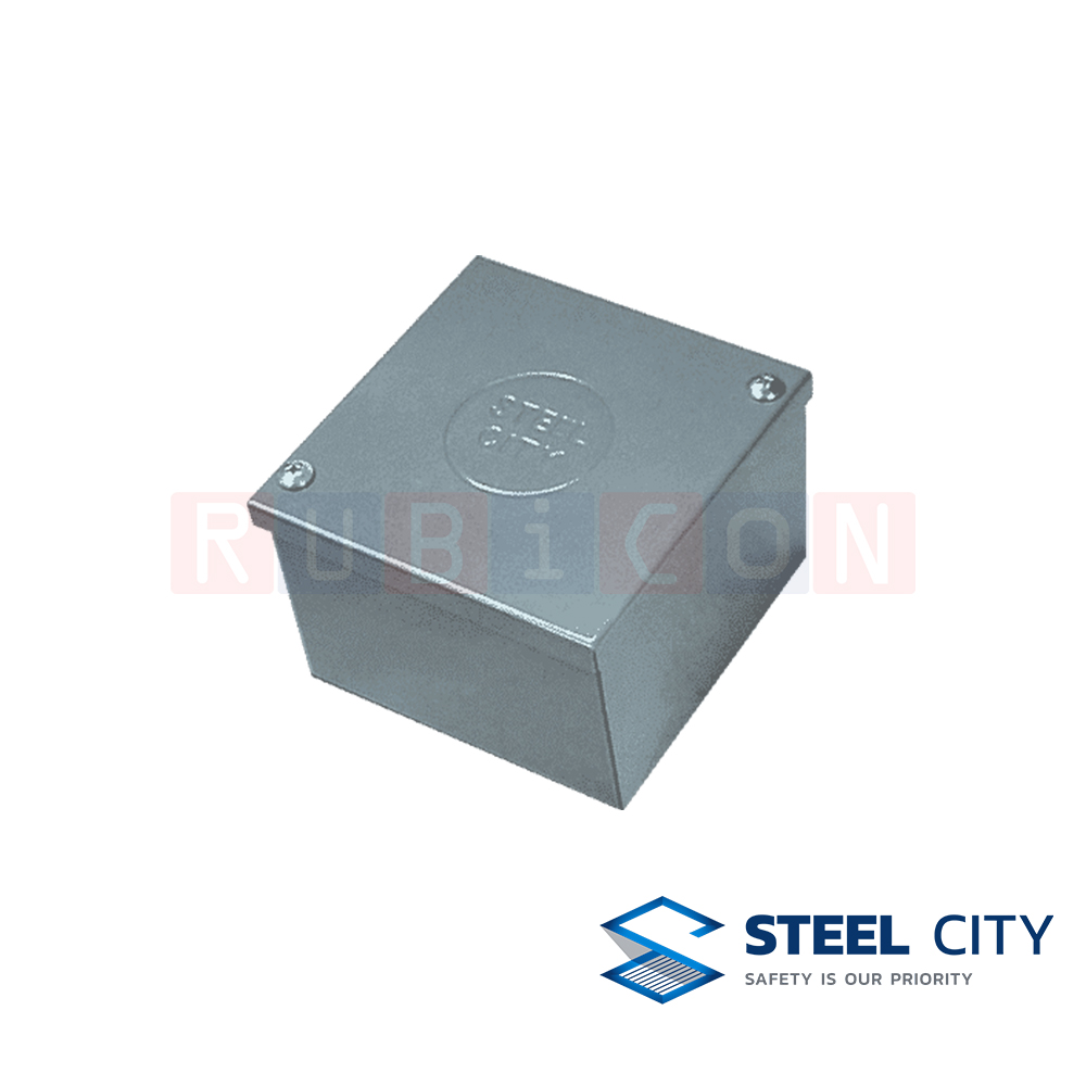 STEEL CITY PB10 พลูบ๊อกซ์ หนา 1.0 mm. ขนาด 4" x 4" x4" (PULL BOXES)