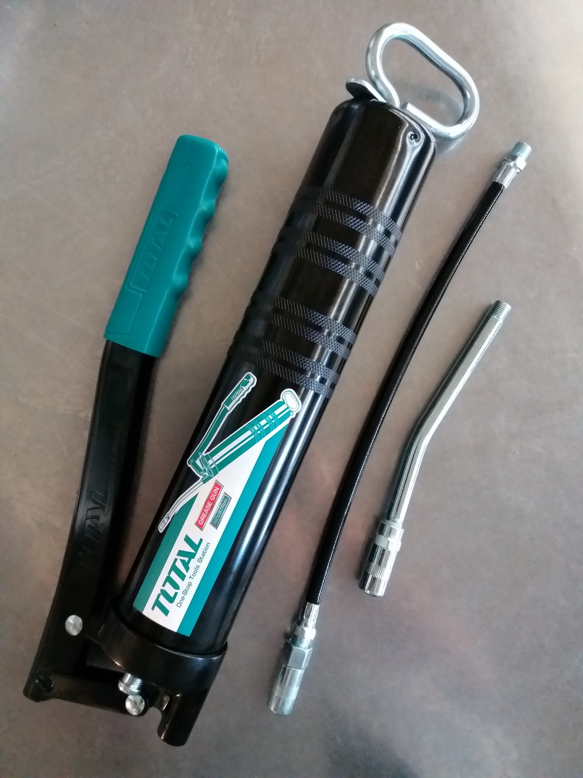 กระบอกอัดจารบี TOTAL ขนาด 400 cc รุ่น THT111051 ( สายแข็ง + สายอ่อน ) ภาพถ่ายจากสินค้าจริง ฺBIB