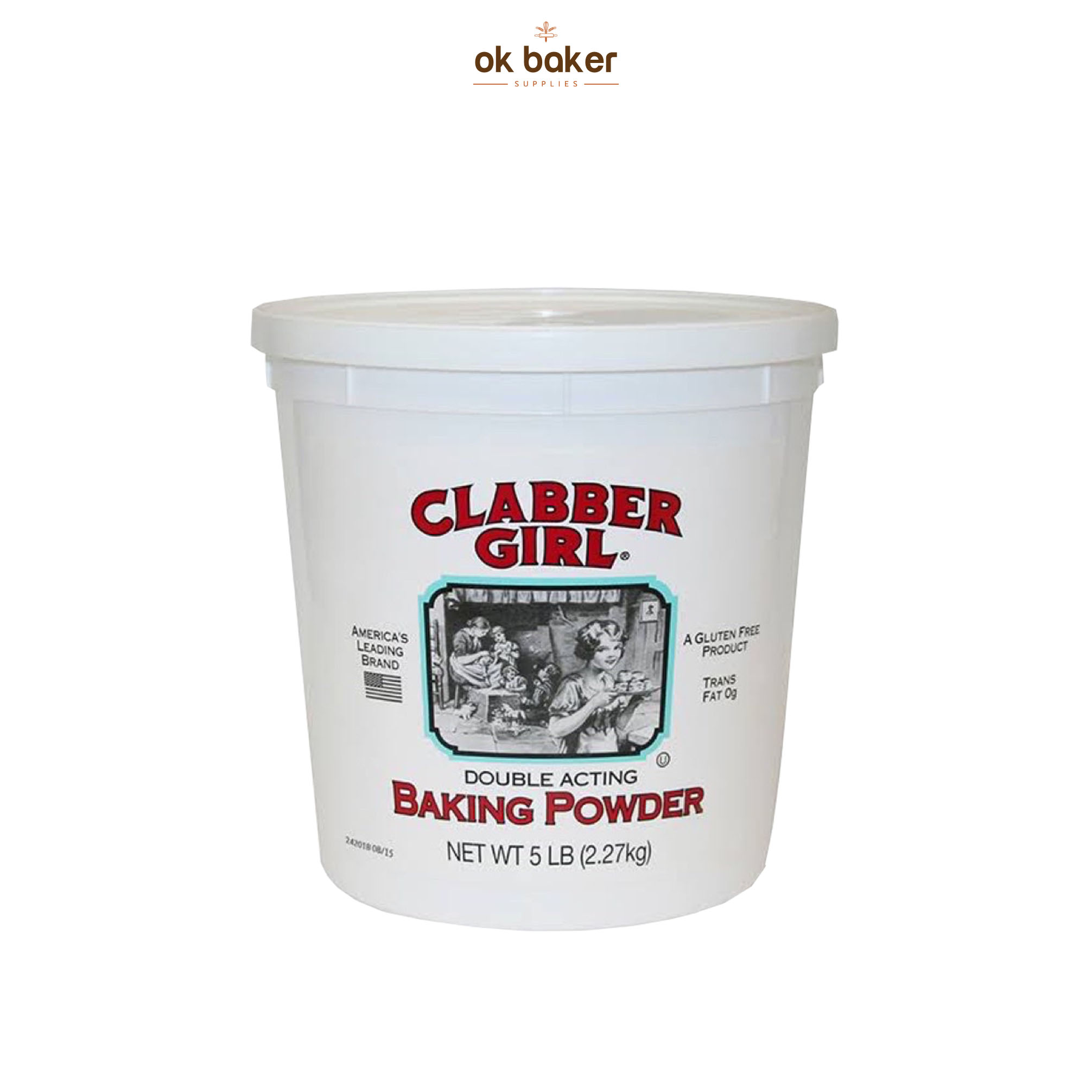 ผงฟู Clabber Girl Baking Powder 2.27kg. 0 กก.