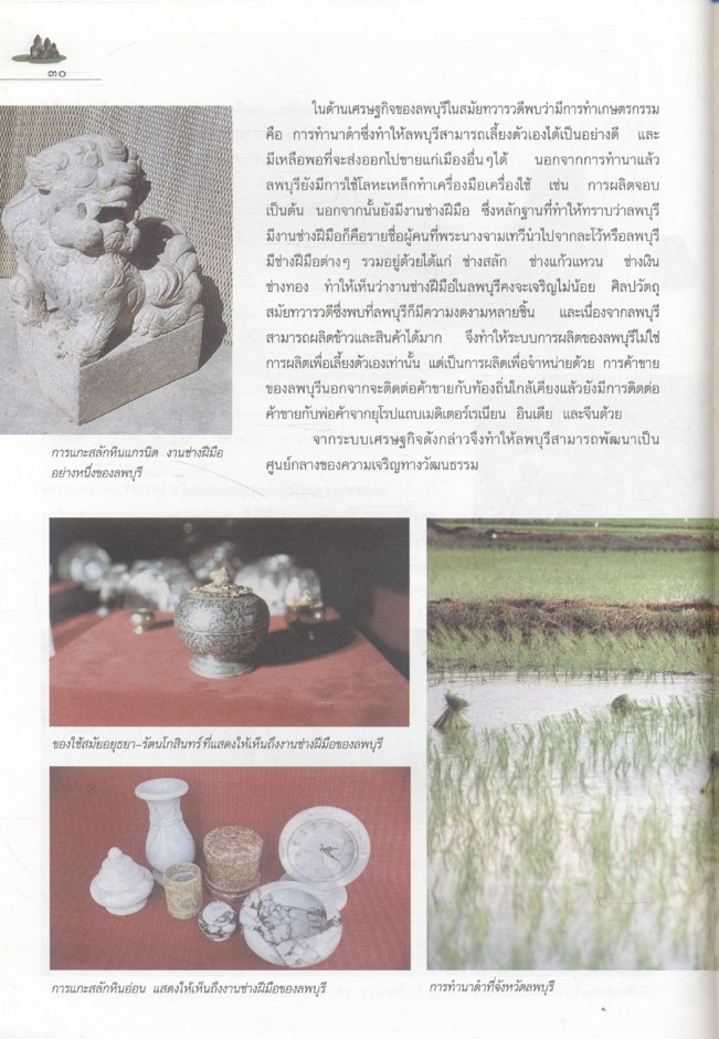 ลพบุรี : ธานีแห่งอารยธรรม หนังสืออ่านเพิ่มเติมสังคมศึกษา ระดับประถมศึกษาและมัธยมศึกษา