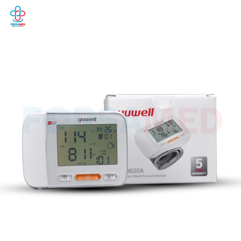 เครื่องวัดความดัน วัดข้อมือ ยี่ห้อ Yuwell รุ่น YE8600A ประกันศูนย์ไทย 5 ปี