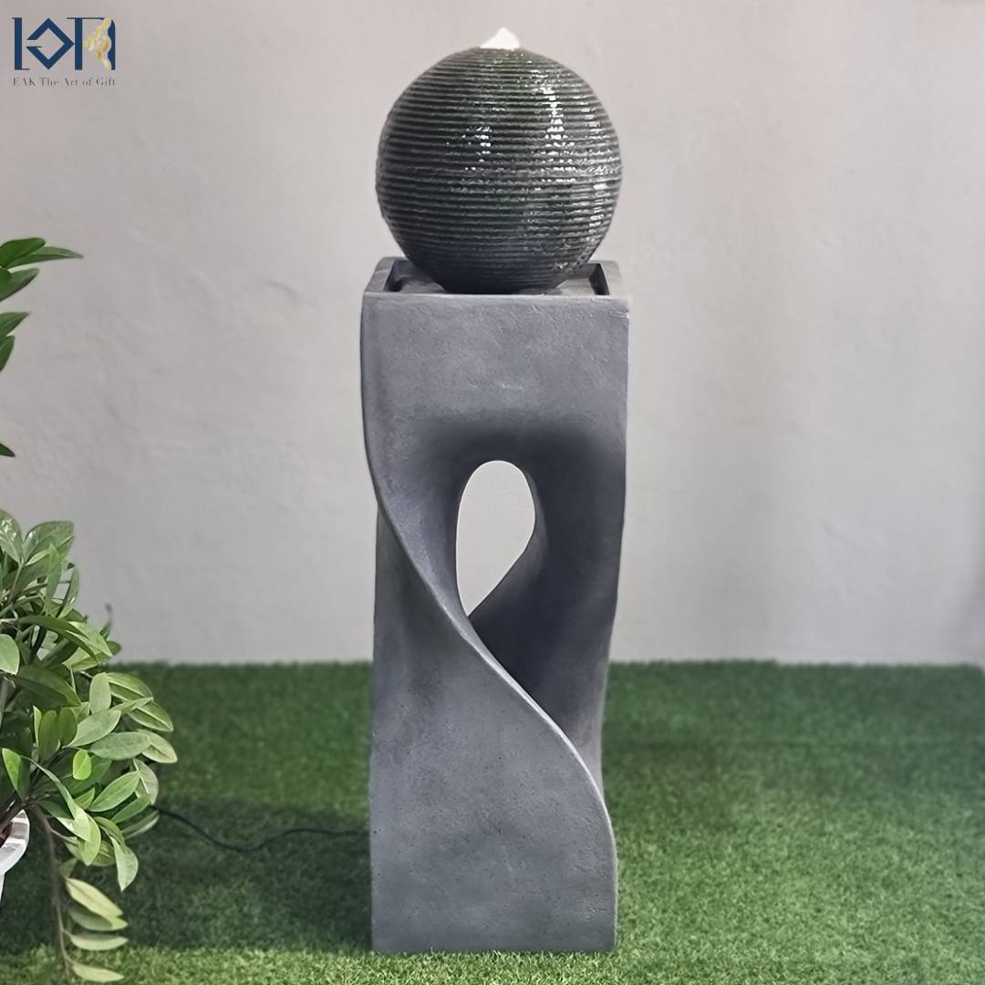 น้ำพุน้ำล้นตั้งพื้น รุ่นMZ15451GA อ่างน้ำพุหน้าบ้าน น้ำพุล้นแต่งสวน อ่างน้ำพุเสริมฮวงจุ้ย