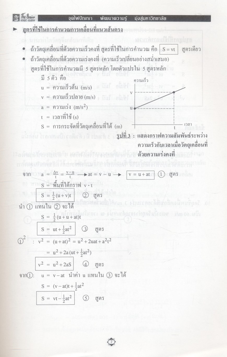 The Brain เดอะ เบรน เอกสารประกอบการเรียน คอร์ส ENTRANCE วิชา ฟิสิกส์ เล่มที่ 3