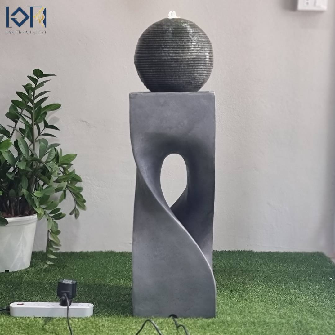 น้ำพุน้ำล้นตั้งพื้น รุ่นMZ15451GA อ่างน้ำพุหน้าบ้าน น้ำพุล้นแต่งสวน อ่างน้ำพุเสริมฮวงจุ้ย