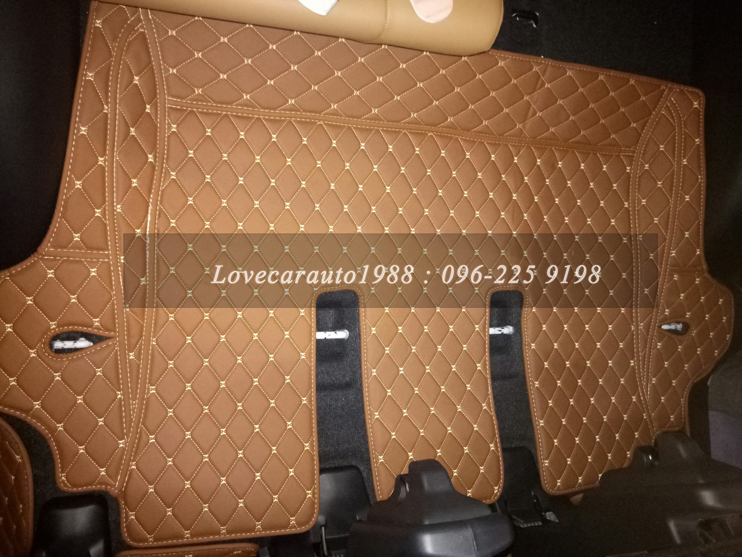 พรม6D Toyota fortuner2017 สีน้ำตาล