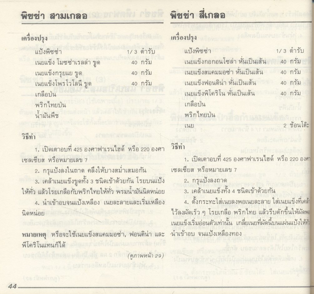 ตำราการทำพิซซ่า