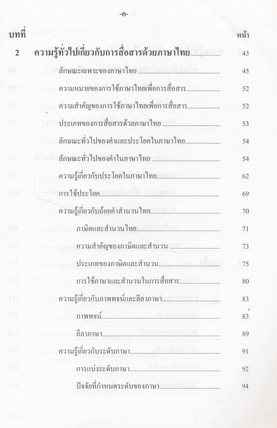 ภาษาไทยเพื่อการสื่อสาร Thai for Communication GEN1021