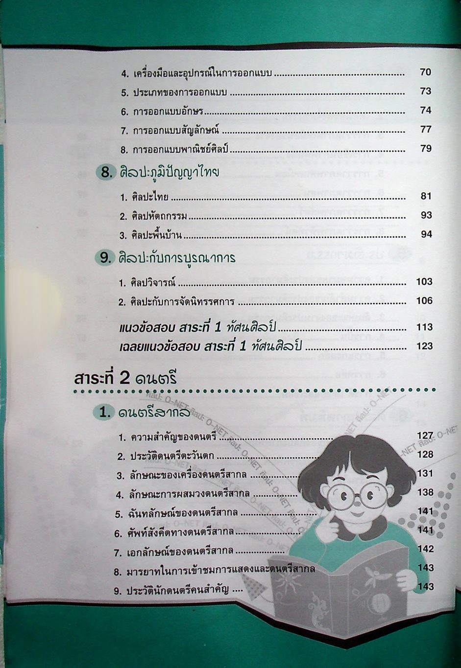 สรุปความรู้รวบยอด ม.4-5-6 ฉบับพิชิต O-NET ม.6 ศิลปะ