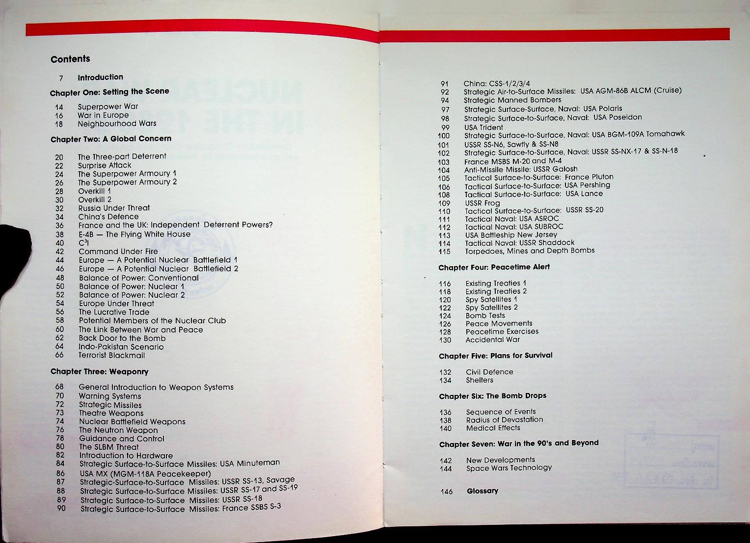 NUCLEAR WAR IN THE 1980's?