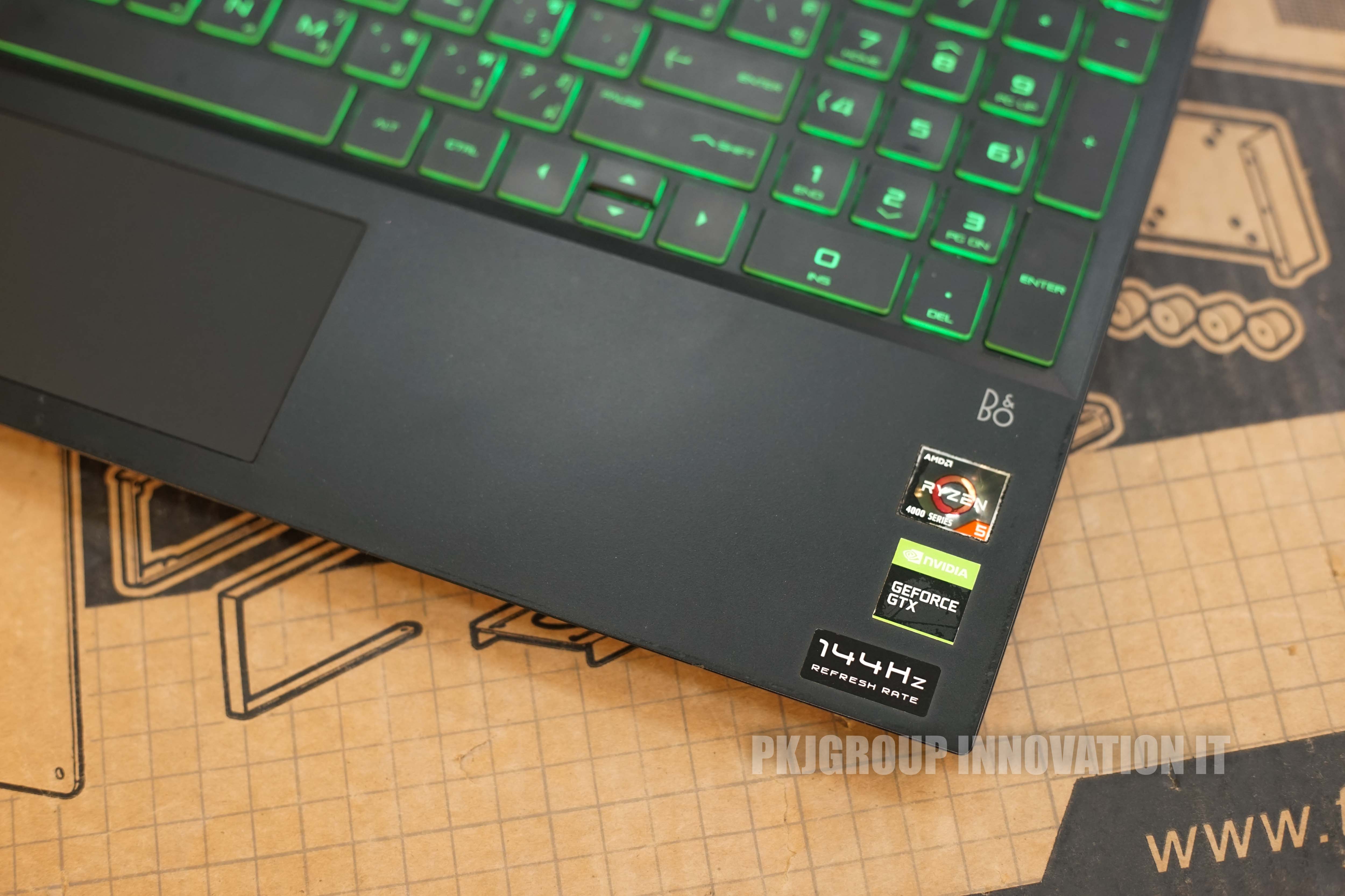 โน๊ตบุ๊คเล่นเกมมือสอง HP Pavilion 15-ec1117AX AMD Ryzen 5 4600h RAM16GB GTX1650Ti