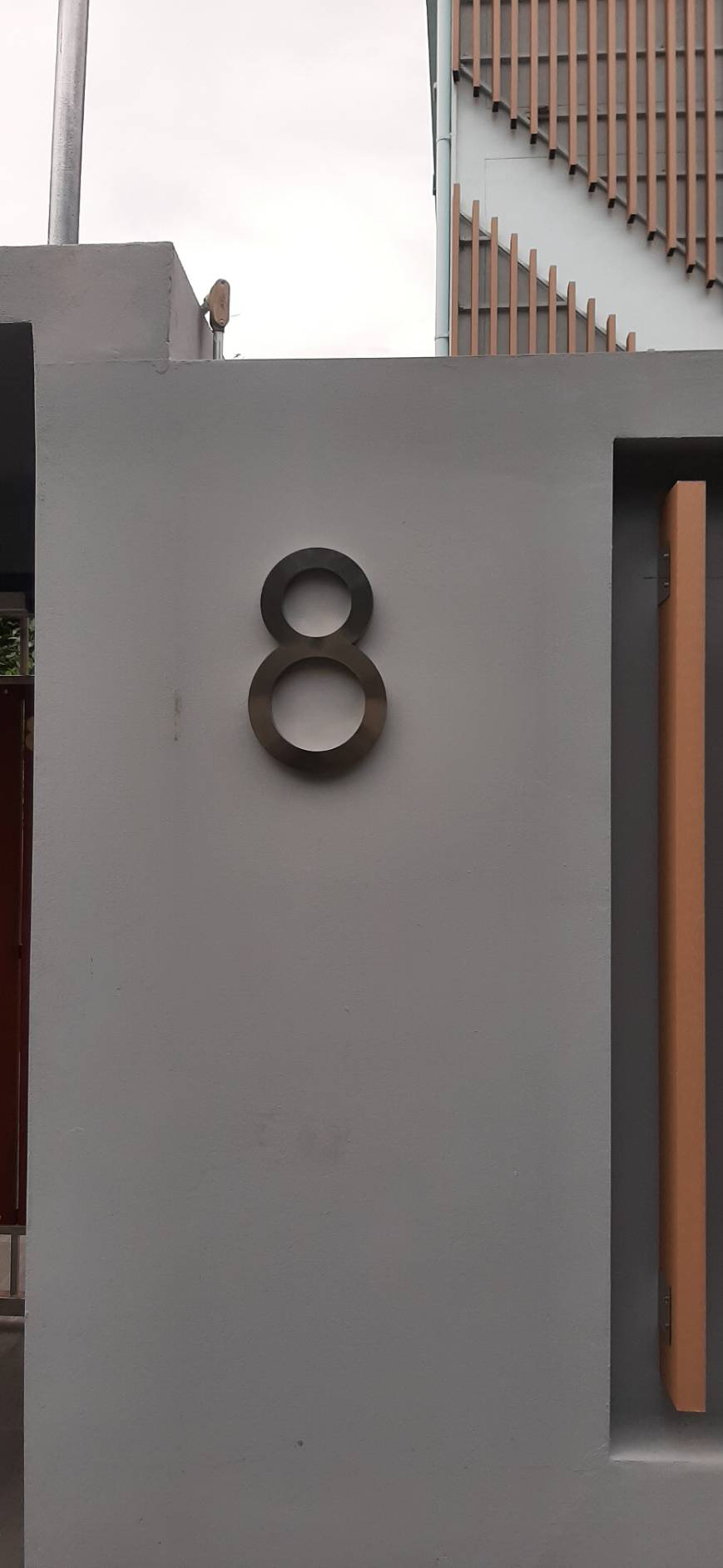 รับทำป้ายบ้านเลขที่ ป้ายบ้านเลขที่สแตนเลส ป้ายบ้านเลขที่ 8