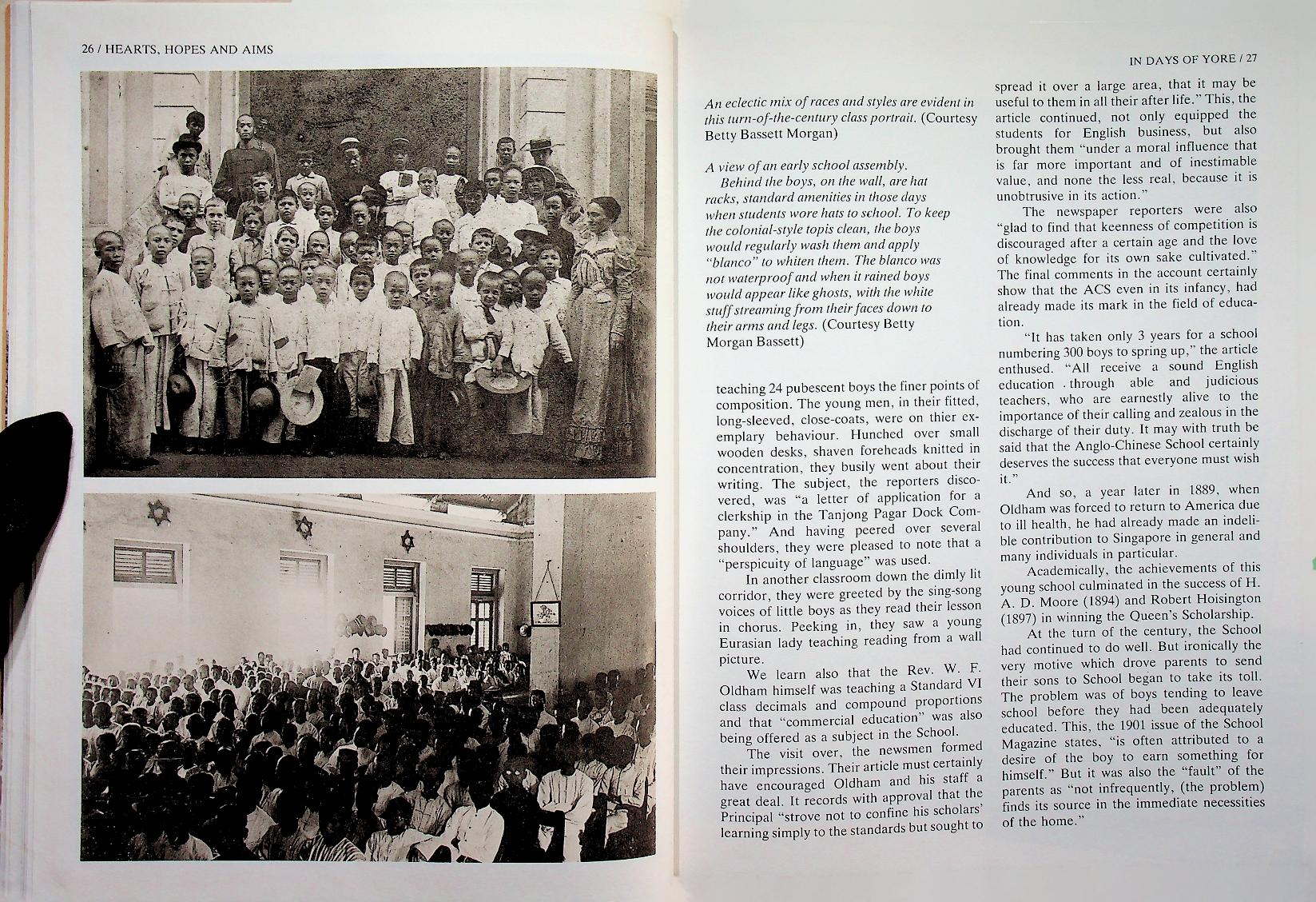 HEARTS HOPES & AIMS : The Spirit of the Anglo-Chinese School