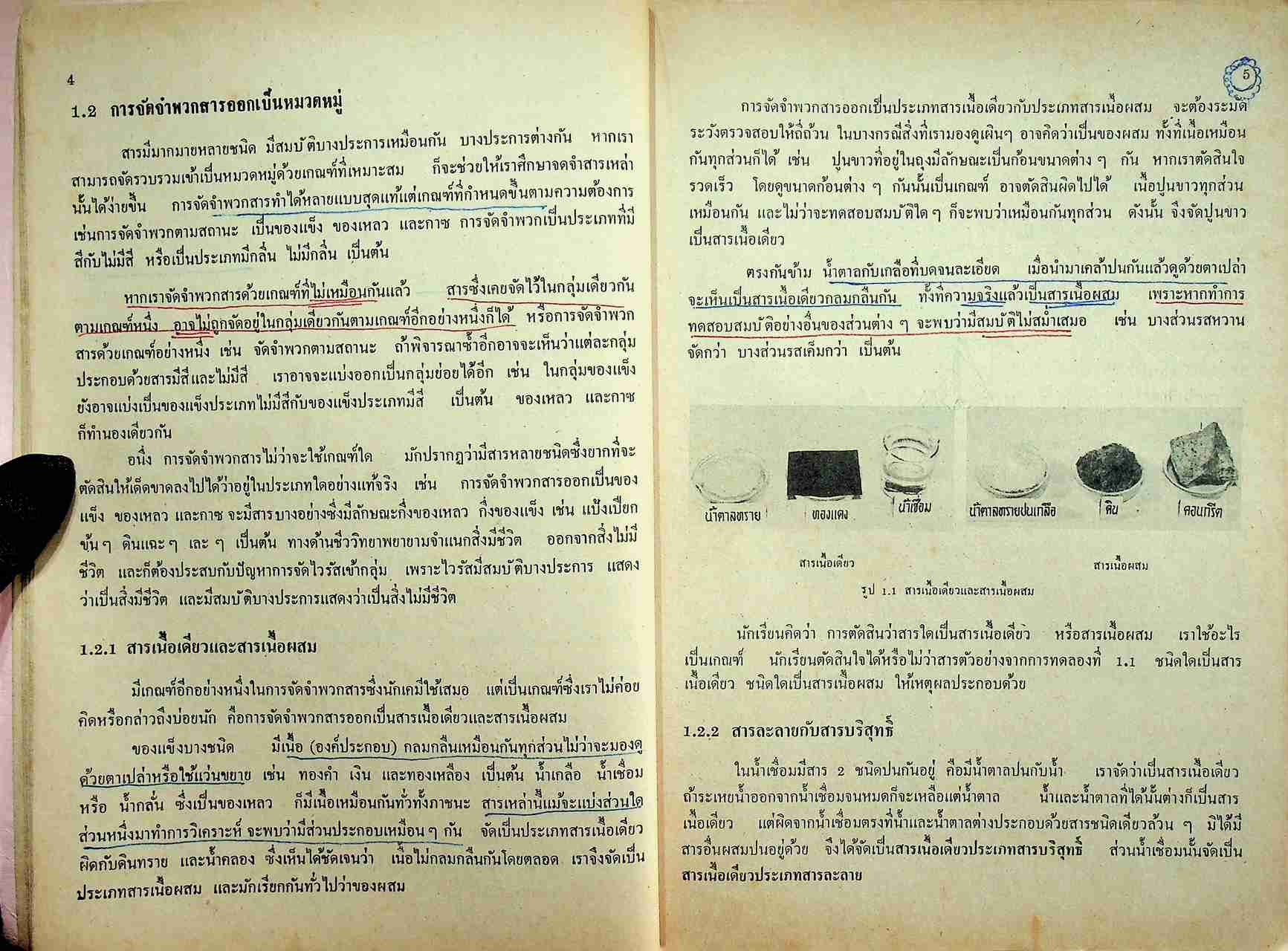 แบบเรียน วิชาเคมี เล่ม ๑ ประโยคมัธยมศึกษาตอนปลาย ของกระทรวงศึกษาธิการ