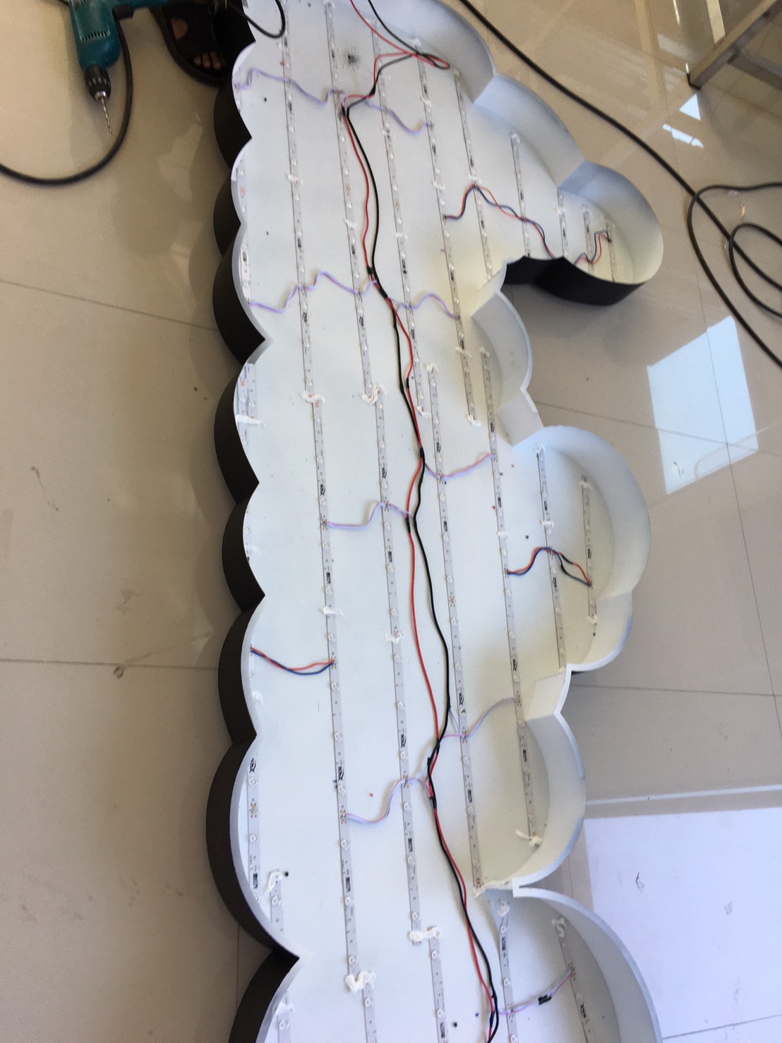 ป้ายไฟตัวอักษรไฟออกหน้าแอลอีดี งานเริ่มต้น 20 บาท