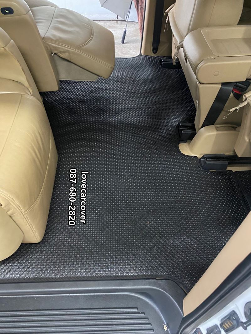 พรมรถตู้ Hyundai H1 VIP ดัดแปลง pvc ดำ