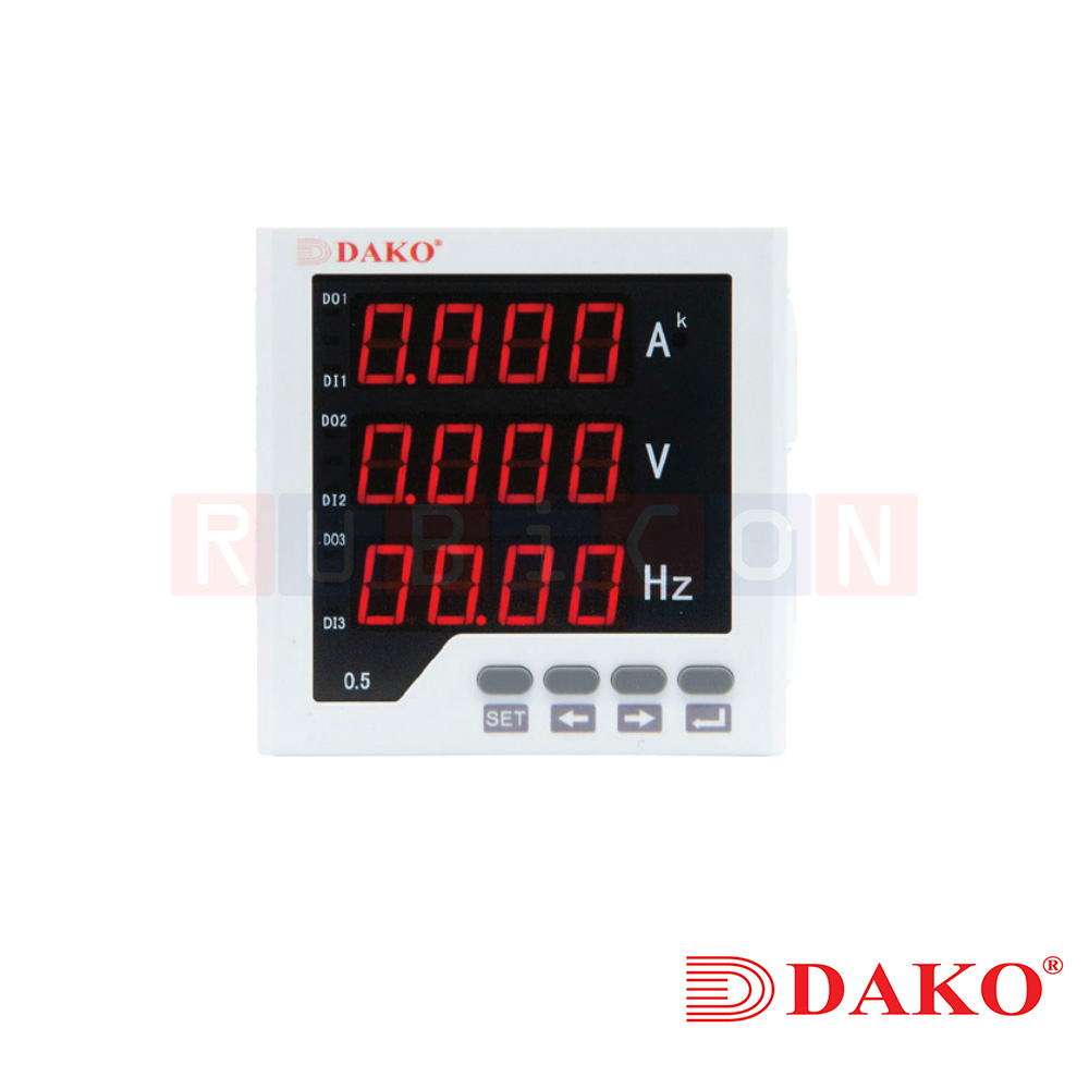 "DAKO" DN-UIF33 มิเตอร์จอแสดงผล LED (มิเตอร์วัด โวลท์ แอมป์ ความถี่ 1 เฟส) METER LED DISPLAY