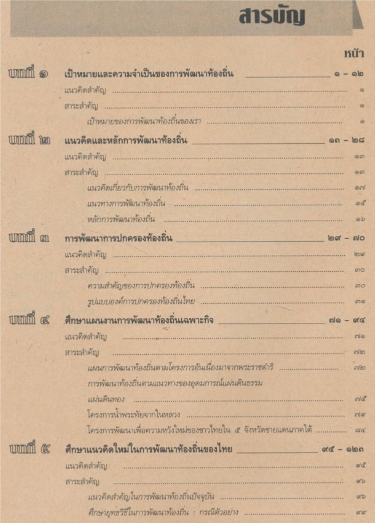 หนังสือเรียนสังคมศึกษา รายวิชา ส๗๓ ท้องถิ่นของเรา๓ ระดับมัธยมศึกษาตอนต้น ฉบับพัฒนา ตามหลักสูตรมัธยมศึกษาตอนต้น พุทธศักราช ๒๕๒๑ (ฉบับปรับปรุง พศ.๒๕๓๓).