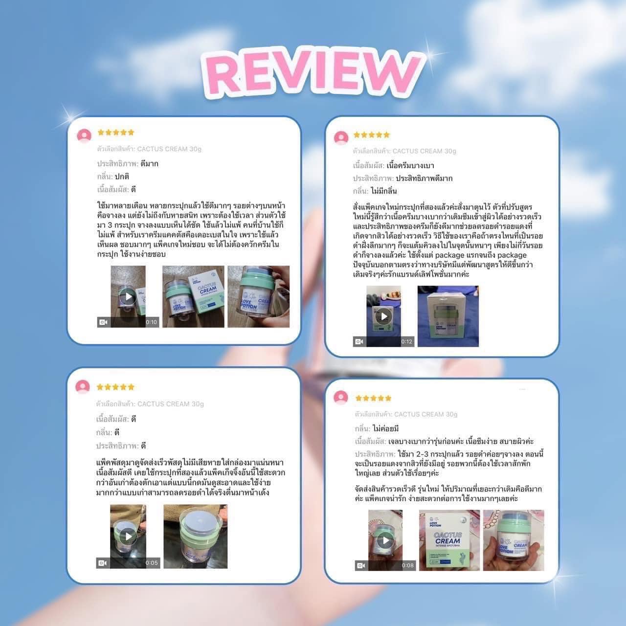 ครีมบำรุงผิวหน้าแคคตัส CACTUS CREAM 30g สำหรับการดูแลผิว - Moisturizer, Skincare