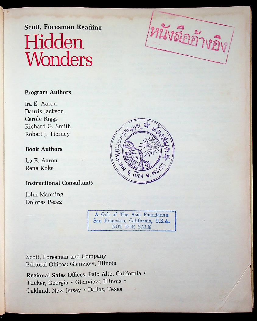 Scott, Foresman Reading : Hidden Wonders